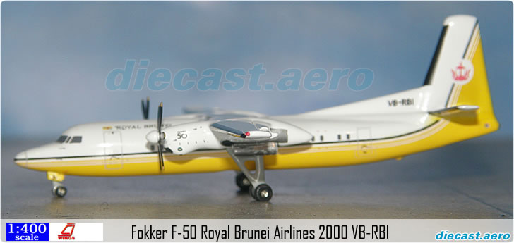 Fokker F-50 Royal Brunei Airlines 2000 VB-RBI
