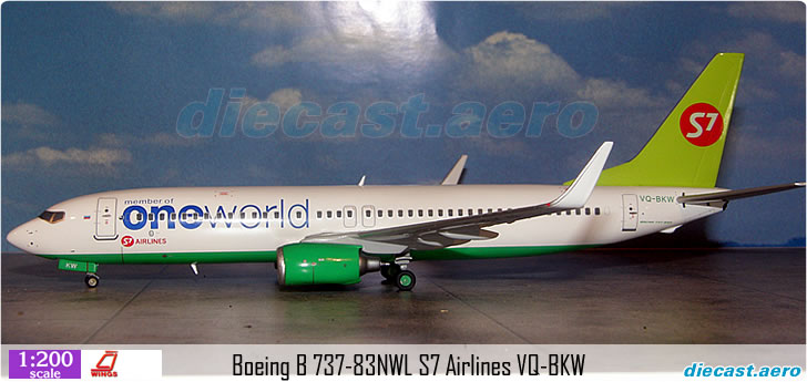 Boeing B 737-83NWL S7 Airlines VQ-BKW