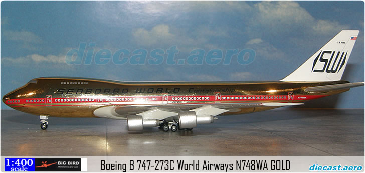 Boeing B 747-273C World Airways N748WA GOLD