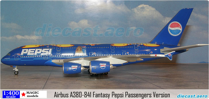 Airbus A380-841 Fantasy Pepsi Passengers Version