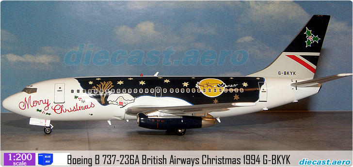 Boeing B 737-236A British Airways Christmas 1994 G-BKYK
