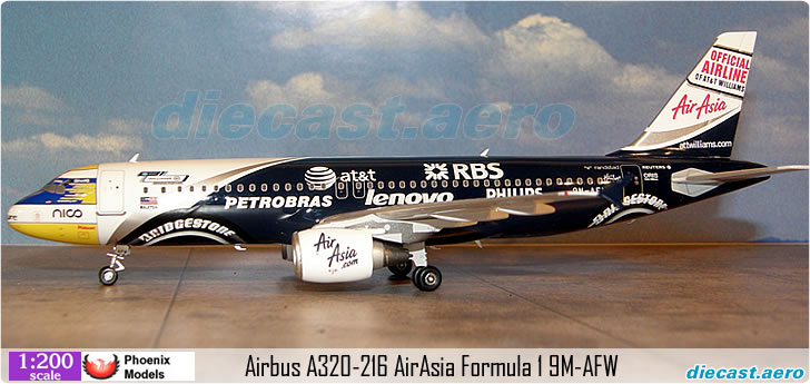 Airbus A320-216 AirAsia Formula 1 9M-AFW
