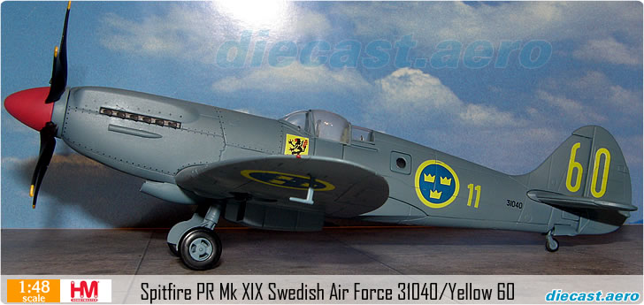 Spitfire PR Mk XIX Swedish Air Force 31040/Yellow 60
