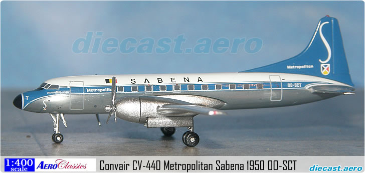 Convair CV-440 Metropolitan Sabena 1950 OO-SCT