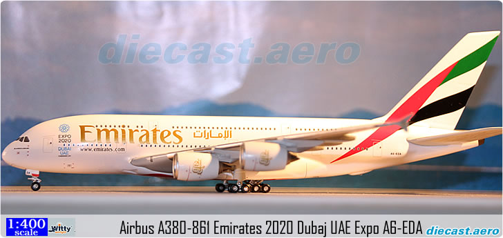 Airbus A380-861 Emirates 2020 Dubai UAE Expo A6-EDA