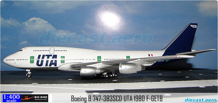 Boeing B 747-3B3SCD UTA 1980 F-GETB