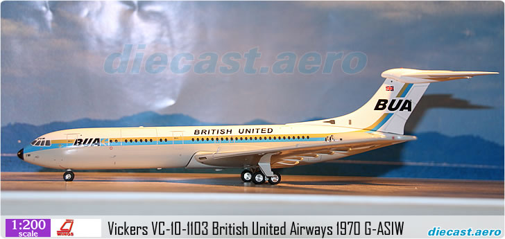 Vickers VC-10-1103 British United Airways 1970 G-ASIW