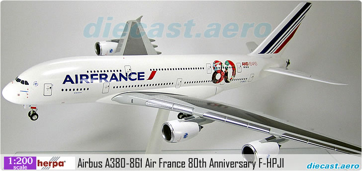 Airbus A380-861 Air France 80th Anniversary F-HPJI