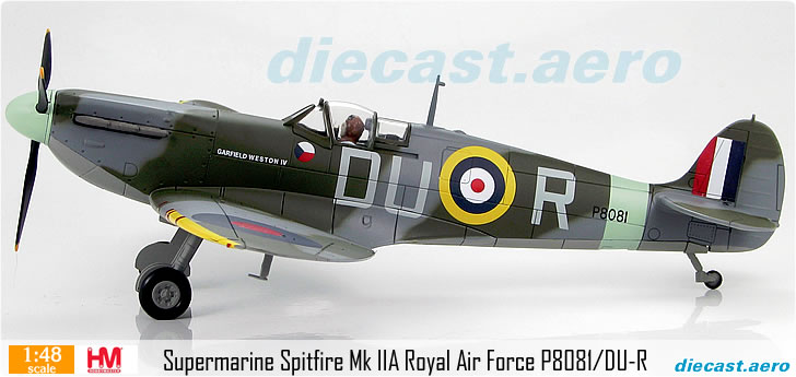 Supermarine Spitfire Mk IIA Royal Air Force P8081/DU-R