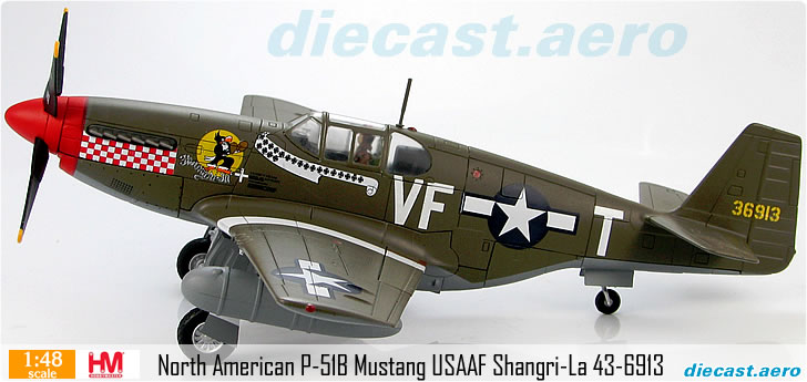 North American P-51B Mustang USAAF Shangri-La 43-6913