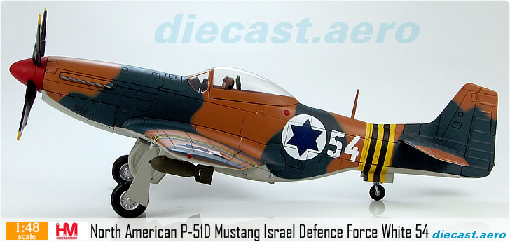 North American P-51D Mustang Israel Defence Force White 54