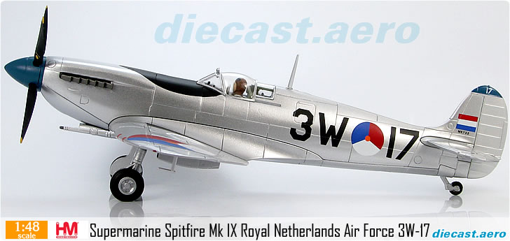 Supermarine Spitfire Mk IX Royal Netherlands Air Force 3W-17