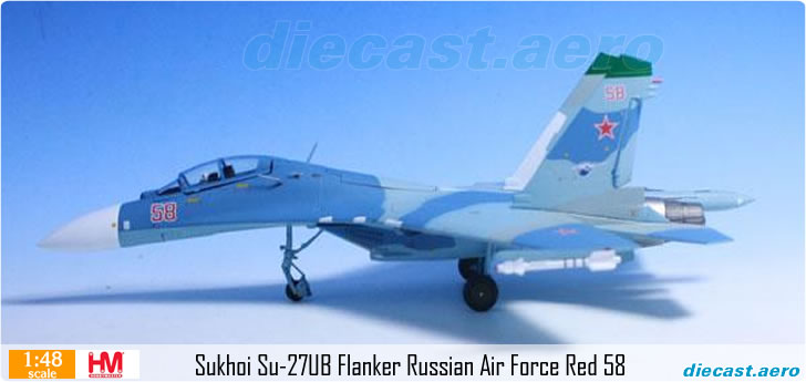 Sukhoi Su-27UB Flanker Russian Air Force Red 58