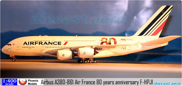 Airbus A380-861 Air France 80 years anniversary F-HPJI