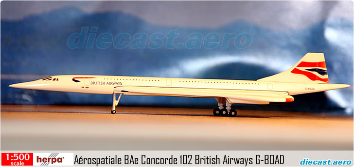 Arospatiale BAe Concorde 102 British Airways G-BOAD