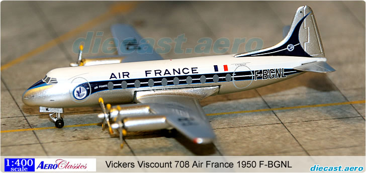 Vickers Viscount 708 Air France 1950 F-BGNL