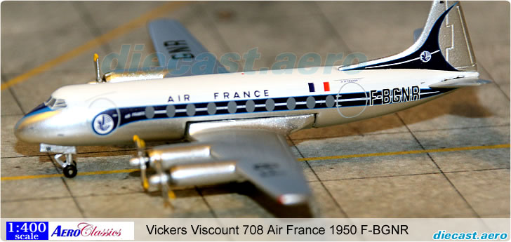 Vickers Viscount 708 Air France 1950 F-BGNR