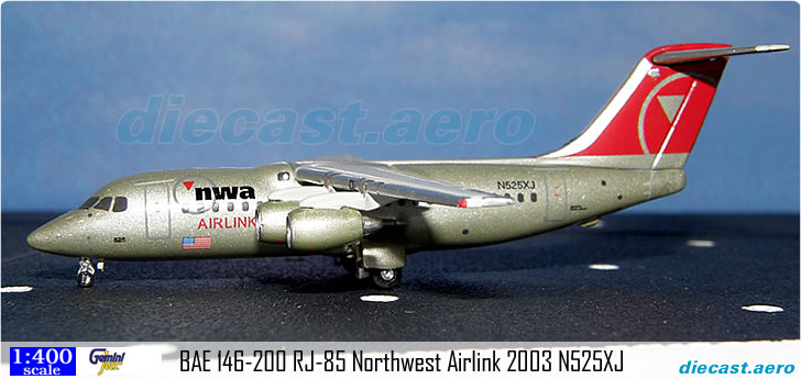 BAE 146-200 RJ-85 Northwest Airlink 2003 N525XJ