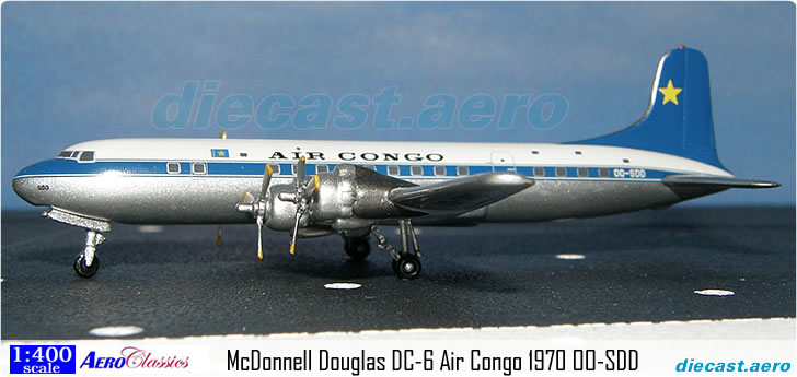 McDonnell Douglas DC-6 Air Congo 1970 OO-SDD