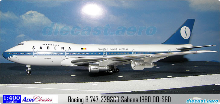 Boeing B 747-329SCD Sabena 1980 OO-SGD