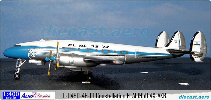 L-049D-46-10 Constellation El Al 1950 4X-AKB