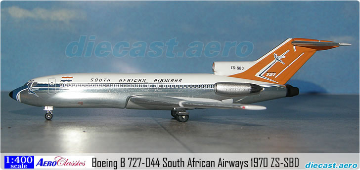 Boeing B 727-044 South African Airways 1970 ZS-SBD