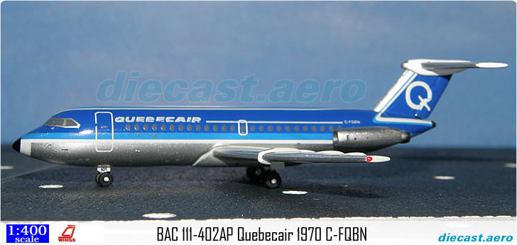 BAC 111-402AP Quebecair 1970 C-FQBN