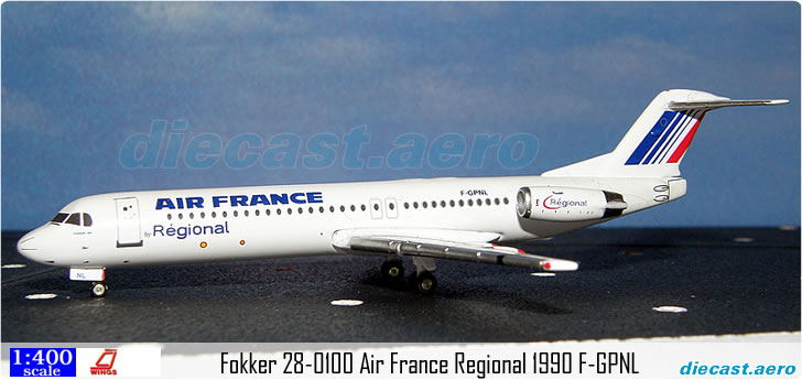 Fokker 28-0100 Air France Regional 1990 F-GPNL