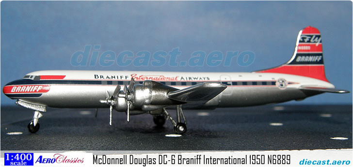 McDonnell Douglas DC-6 Braniff International 1950 N6889