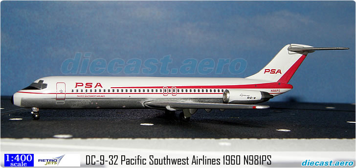 DC-9-32 Pacific Southwest Airlines 1960 N981PS