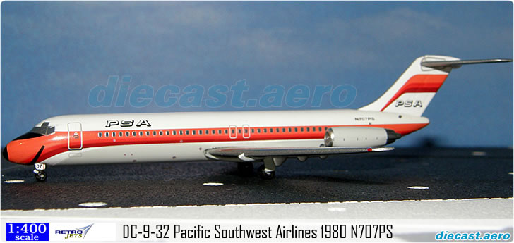 DC-9-32 Pacific Southwest Airlines 1980 N707PS