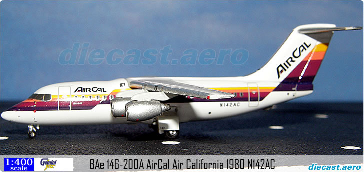 BAe 146-200A AirCal Air California 1980 N142AC