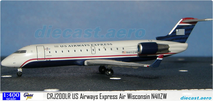 CRJ200LR US Airways Express Air Wisconsin N411ZW
