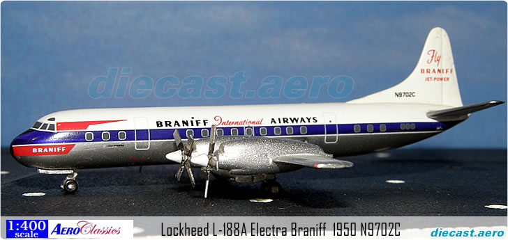 Lockheed L-188A Electra Braniff International 1950 N9702C
