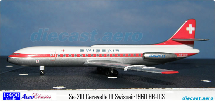 Se-210 Caravelle III Swissair 1960 HB-ICS