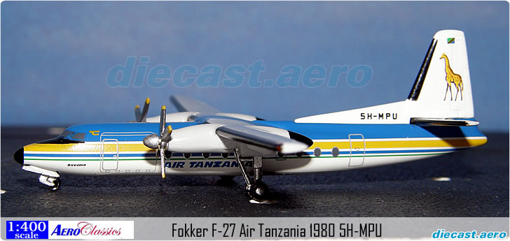 Fokker F-27 Air Tanzania 1980 5H-MPU