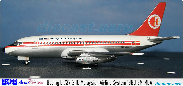 Boeing B 737-2H6 Malaysian Airline System 1980 9M-MBA