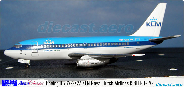 Boeing B 737-2K2A KLM Royal Dutch Airlines 1980 PH-TVR