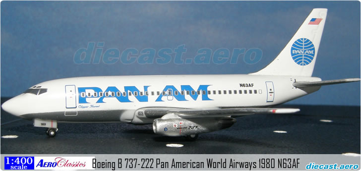 Boeing B 737-222 Pan American World Airways 1980 N63AF