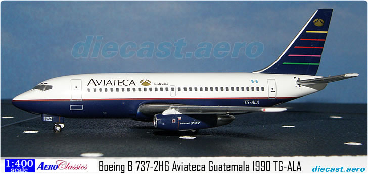 Boeing B 737-2H6 Aviateca Guatemala 1990 TG-ALA