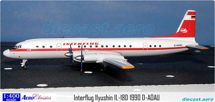 Interflug Ilyushin IL-18D 1990 D-AOAU