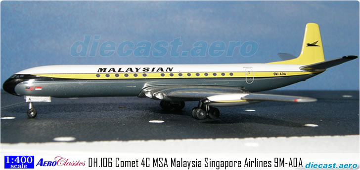 DH.106 Comet 4C MSA Malaysia Singapore Airlines 9M-AOA