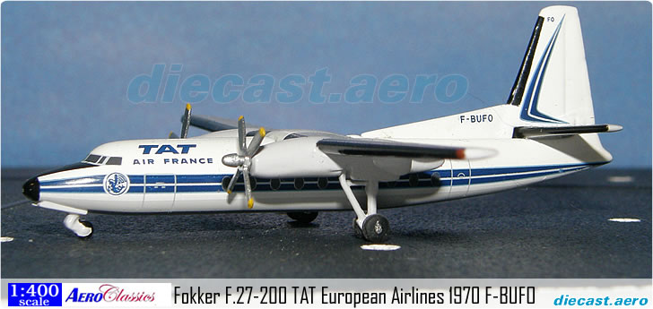 Fokker F.27-200 TAT European Airlines 1970 F-BUFO