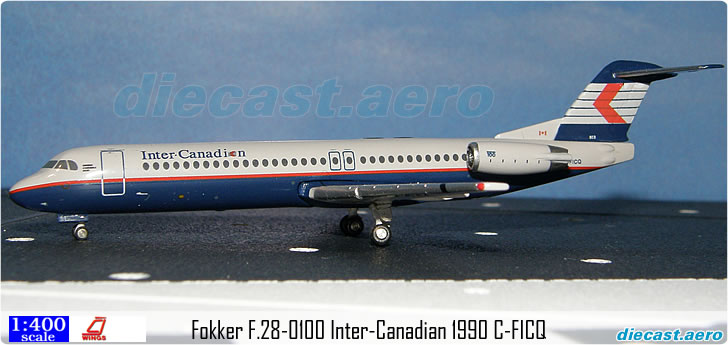 Fokker F.28-0100 Inter-Canadian 1990 C-FICQ