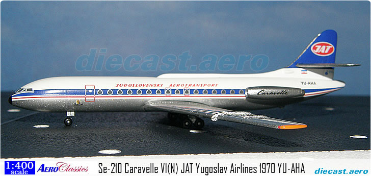 Se-210 Caravelle VI(N) JAT Yugoslav Airlines 1970 YU-AHA