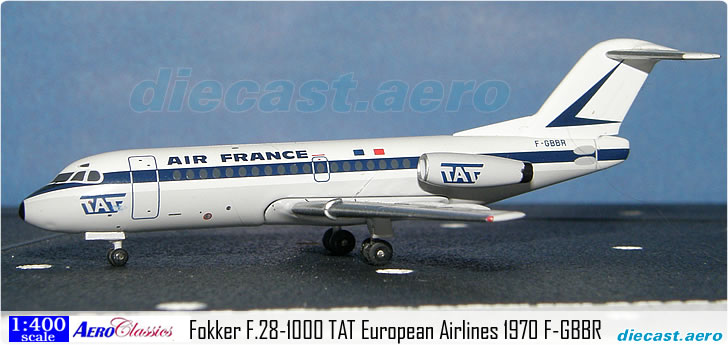 Fokker F.28-1000 TAT European Airlines 1970 F-GBBR
