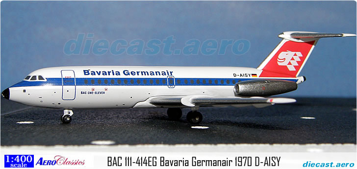 BAC 111-414EG Bavaria Germanair 1970 D-AISY