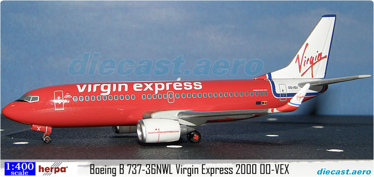 Boeing B 737-36NWL Virgin Express 2000 OO-VEX
