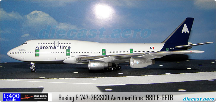 Boeing B 747-3B3SCD Aeromaritime 1980 F-GETB