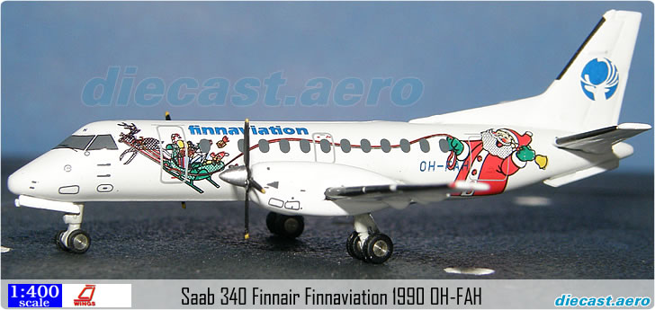 Saab 340 Finnair Finnaviation 1990 OH-FAH